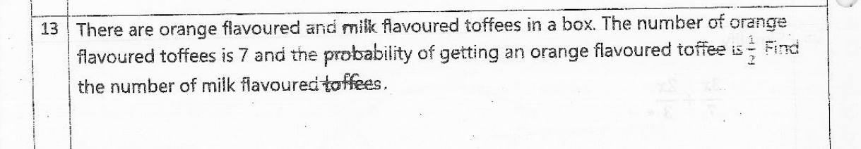 Paper I Part A Q13: Number of items from a probability
