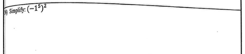 Paper I Part A Q24: Simplify a power of a negative power