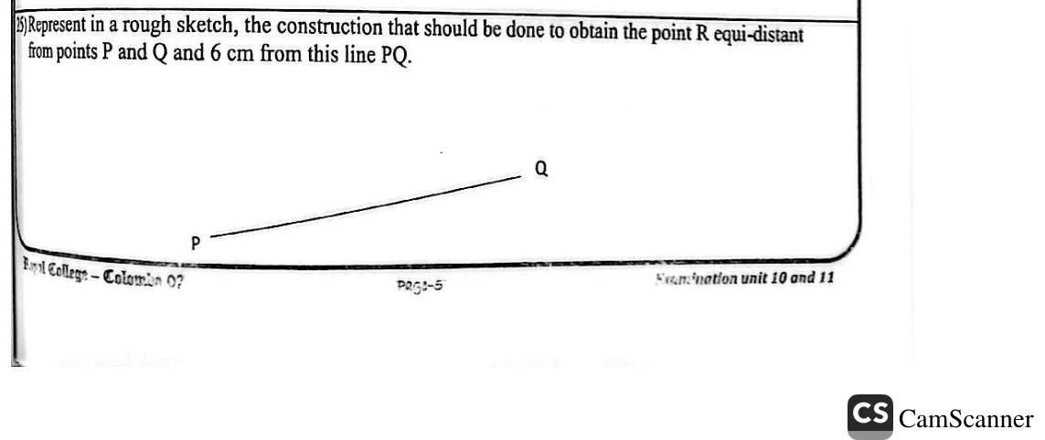 Paper I Part A Q25: Locus sketch: perpendicular bisector and parallel lines at a distance