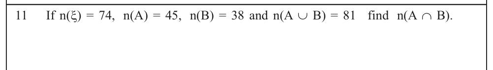 Paper I Part - Q11: Size of an intersection from set counts