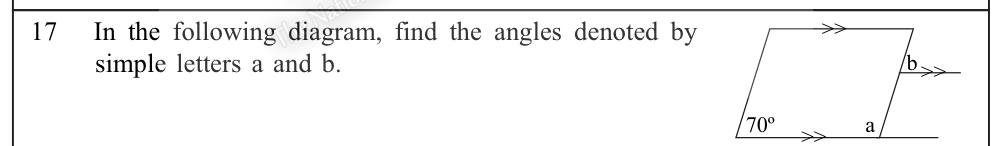 Paper I Part - Q17: Angles in a parallelogram with a parallel line