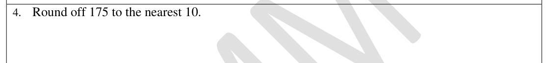 Paper I Part A Q4: Round a number to the nearest ten