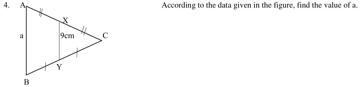 Paper I QI.4: Side length from a midpoint segment of given length