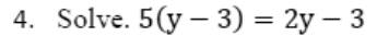 Paper I QI.4: Linear equation with a bracket