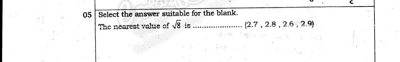 Paper I Part A Q5: Closest decimal approximation to a square root