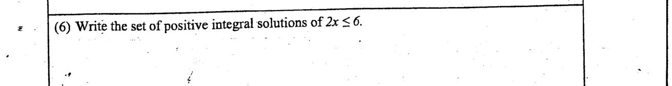 Paper I Part A Q6: Positive integer solutions of a linear inequality