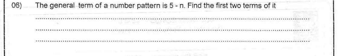 Paper I Part A Q6: First terms from a decreasing general term