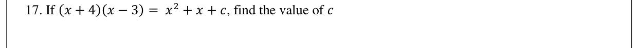 Paper I Part A Q17: Constant term from expanding two binomials