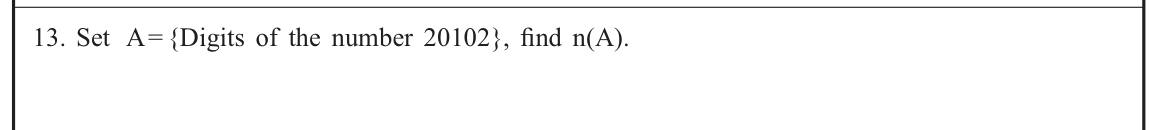 Paper I Part A Q13: Number of distinct digits in a number
