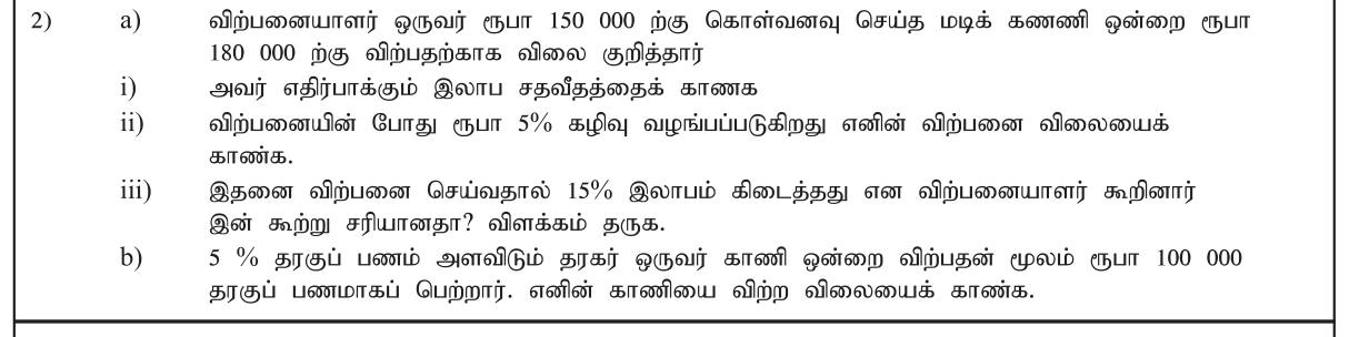 Paper I Part B Q2: Profit percentage, discount, checking a profit claim, broker commission