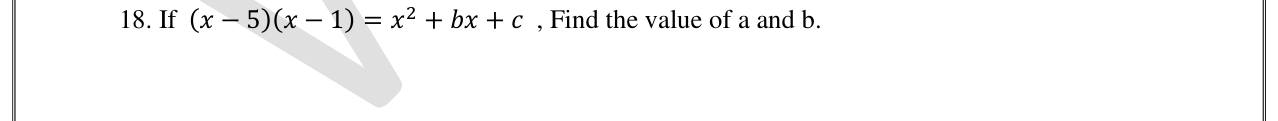 Paper I Part A Q18: Compare coefficients after expanding two binomials