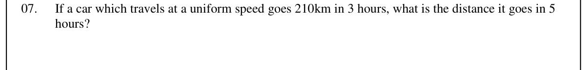 Paper I Part A Q7: Distance at uniform speed for a longer time